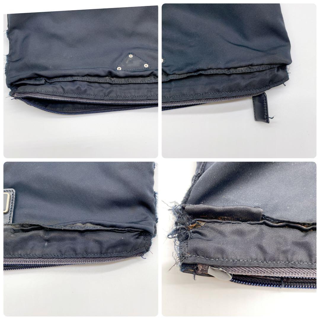 PRADA プラダ ナイロン ショルダーバッグ 三角ロゴ ブラック　男女兼用