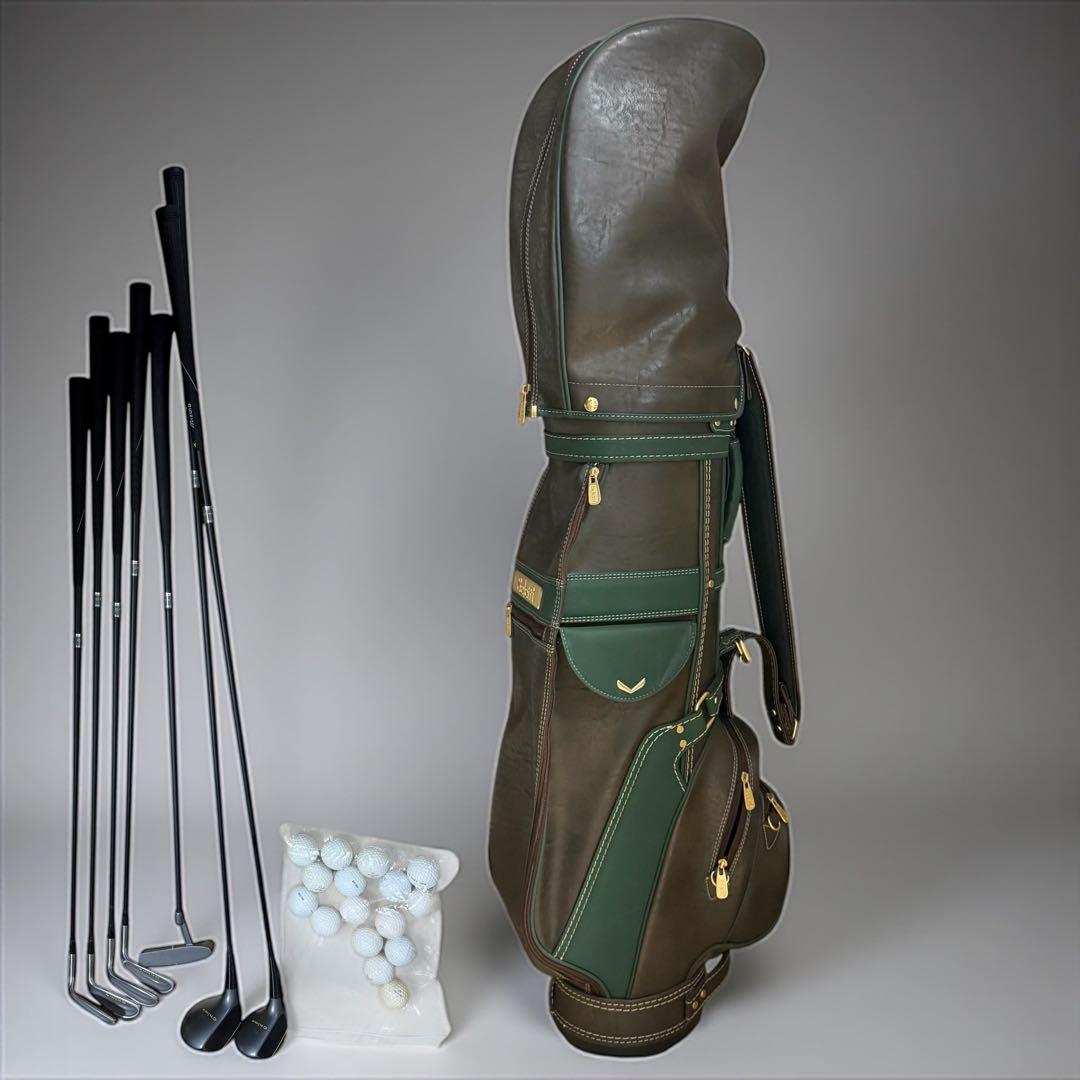 archive Seletti キャディバッグ ゴルフセット9点 ボール レザー