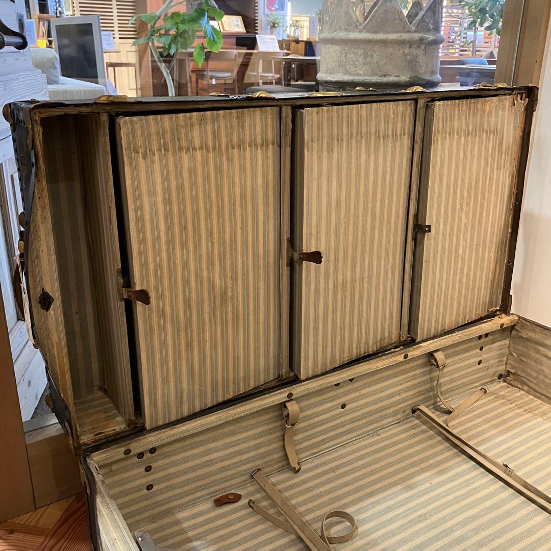 アンティーク　レザートランク　アメリカ