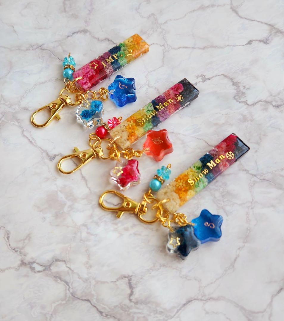 やまねこ断捨離中　Man お花キーホルダー他