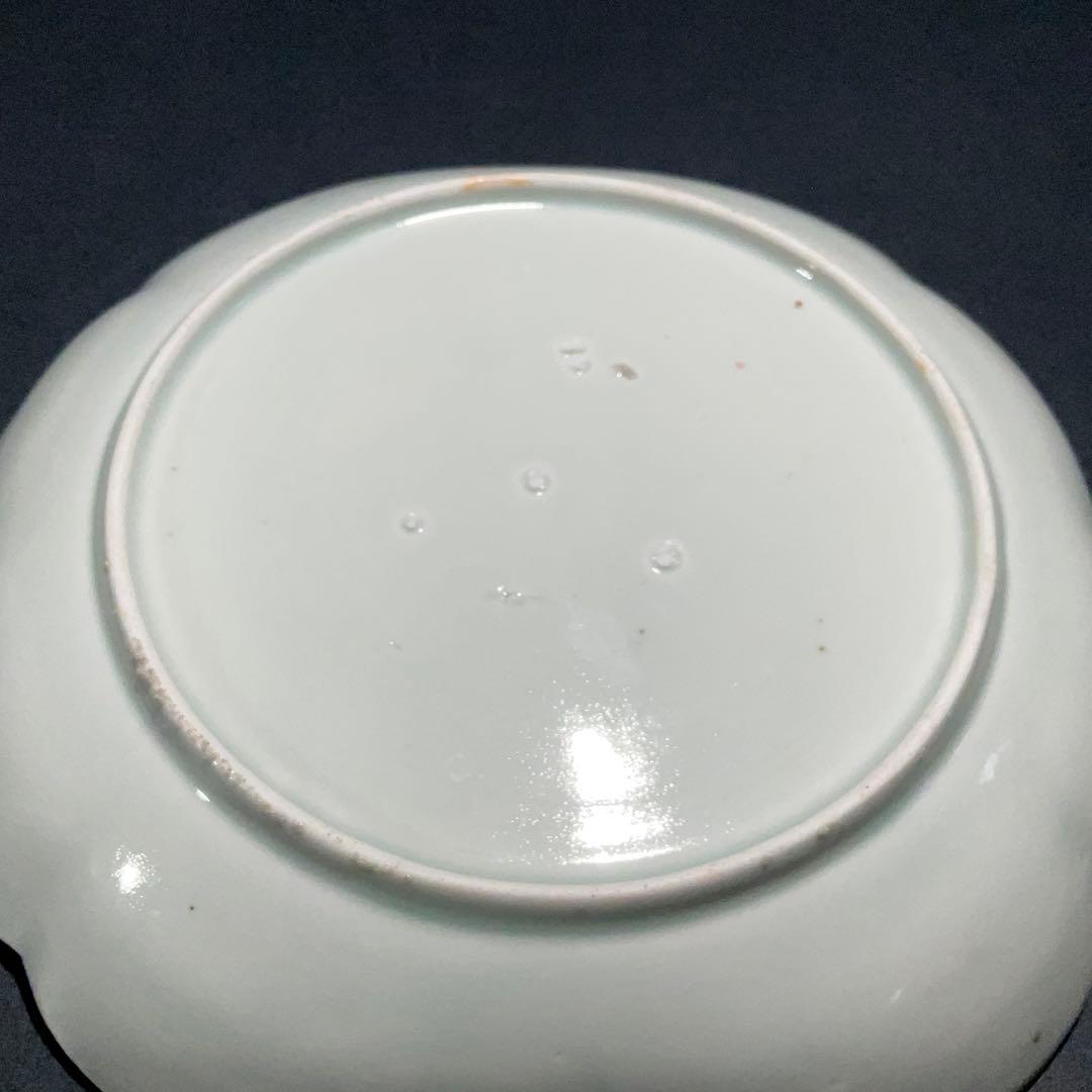 伊万里金襴手馬図変形皿　江戸　古伊万里　金直し　R0917w2ダH