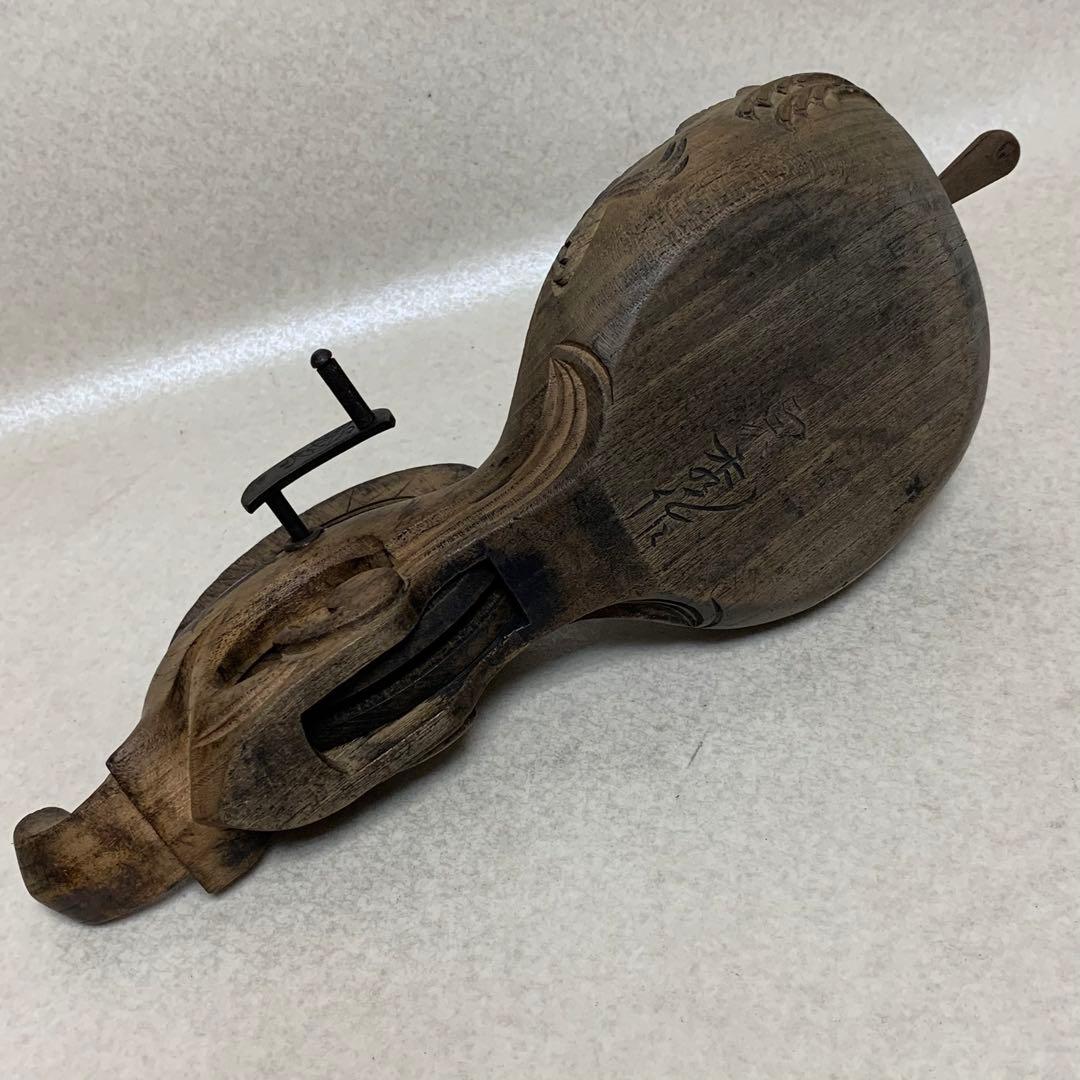 古民具　大工道具　 木彫　墨壷　宗秀作