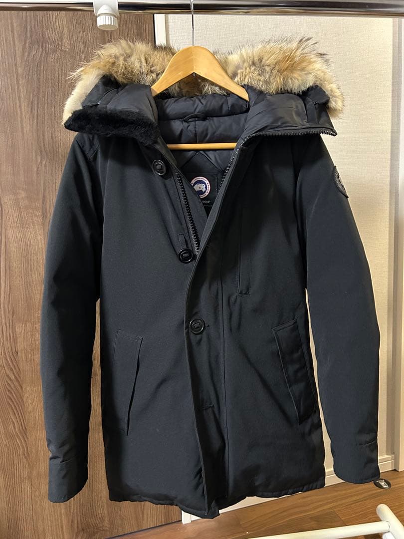 カナダグース ジャスパー S/P 黒 EDIFICE別注 コヨーテファー