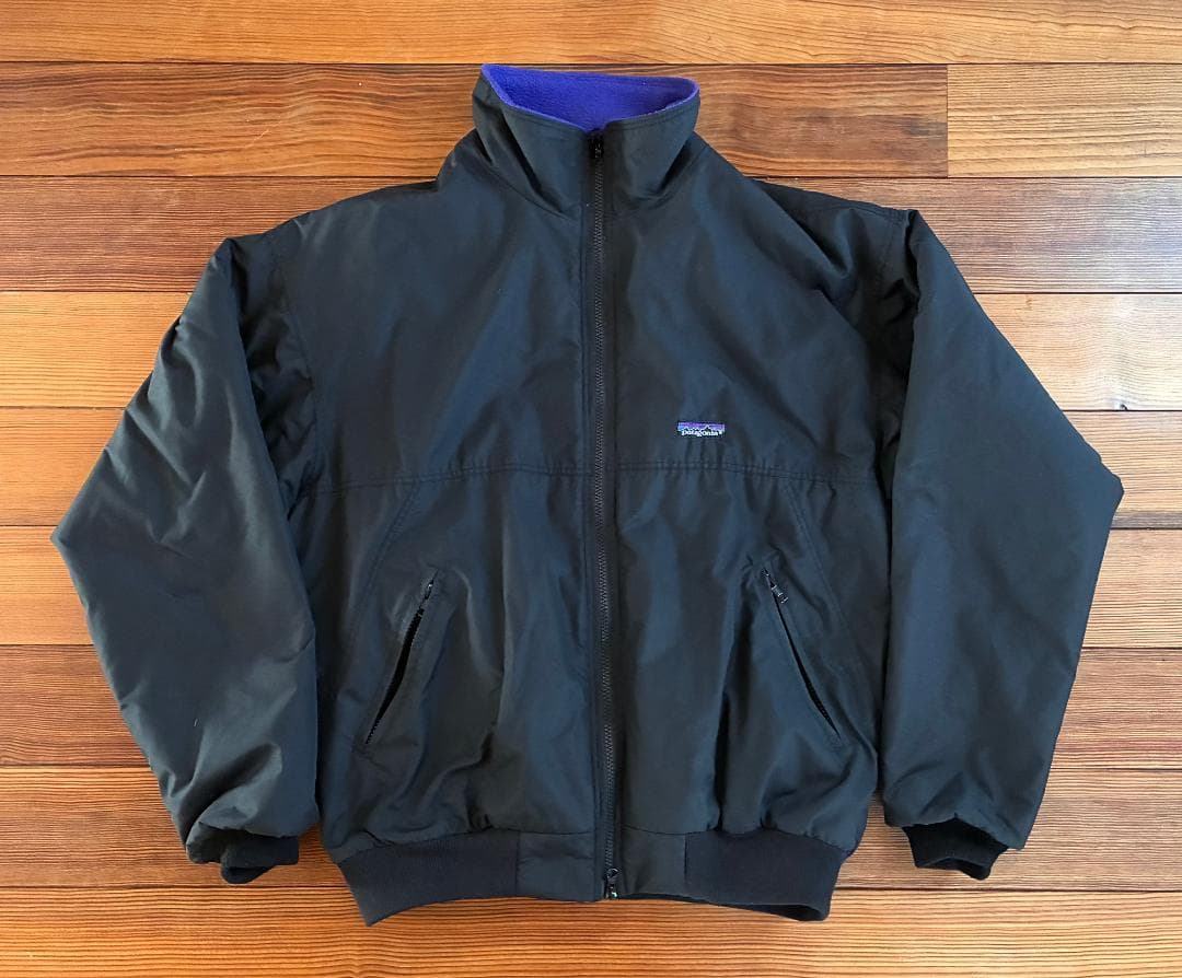 80s USA製 Patagonia シェルドシンチラ ブラック L