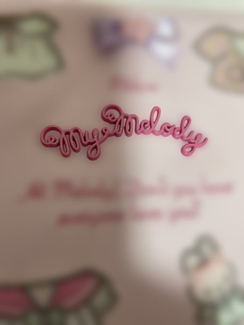 My Melody 大きめポーチ ピンクきせかえマイメロ⚠️破れあり