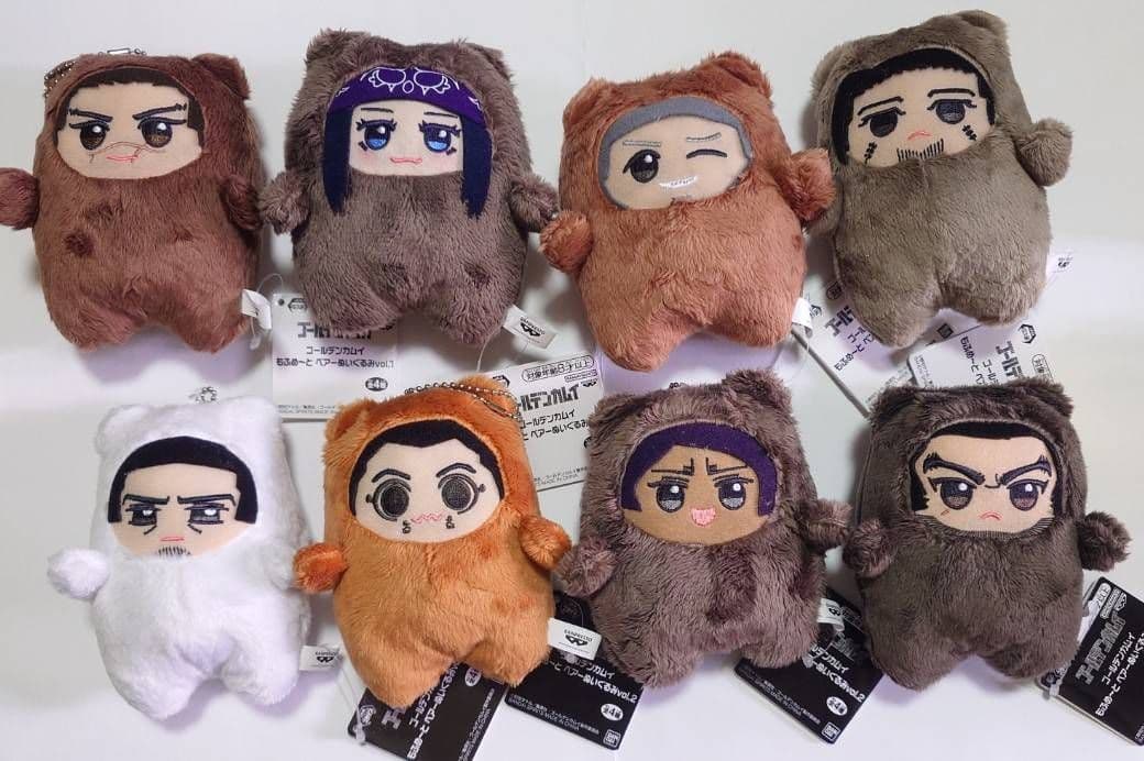 ゴールデンカムイ もふめ～と ベアーぬいぐるみvol.1〜2　全8種セット