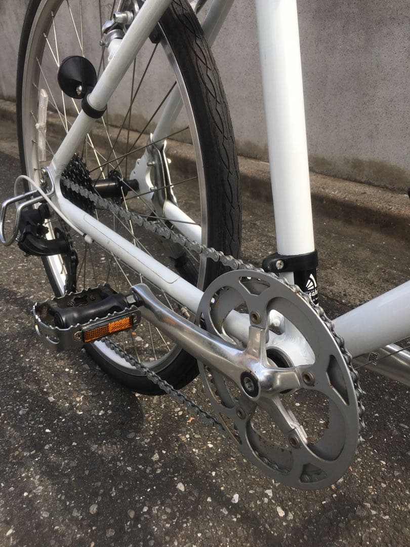 整備済 クロスバイク 自転車 子供 女子 26インチ 美品 綺麗 ホワイト 白