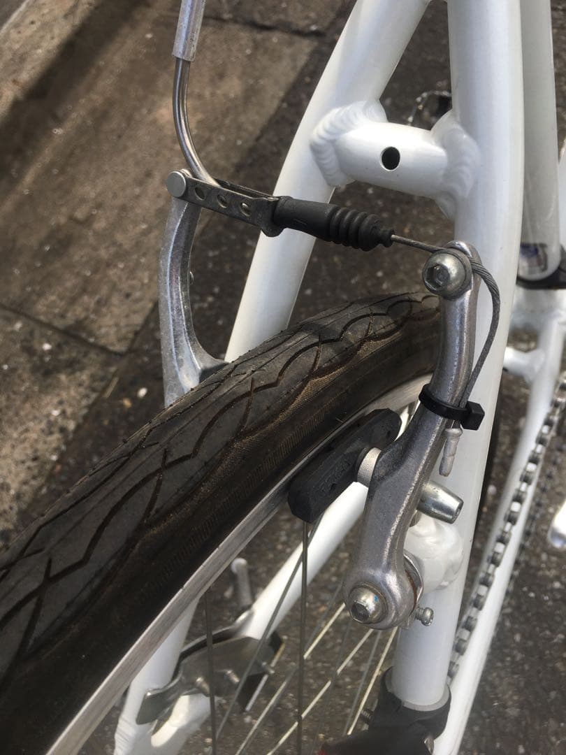 整備済 クロスバイク 自転車 子供 女子 26インチ 美品 綺麗 ホワイト 白