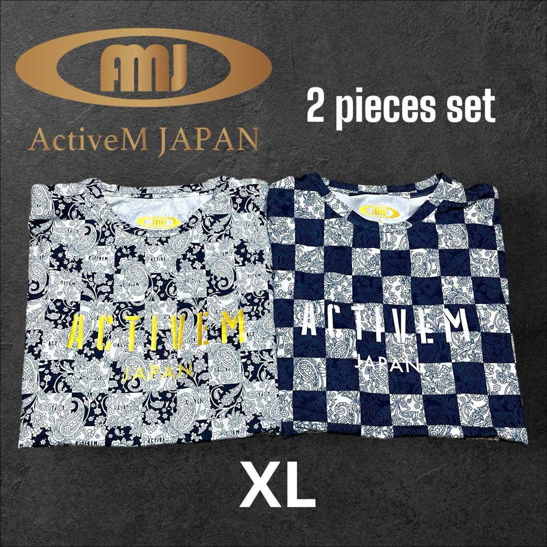 アクティブーム　アンダーウェア　Tシャツ 2枚セット　ペイズリー柄　XL 野球