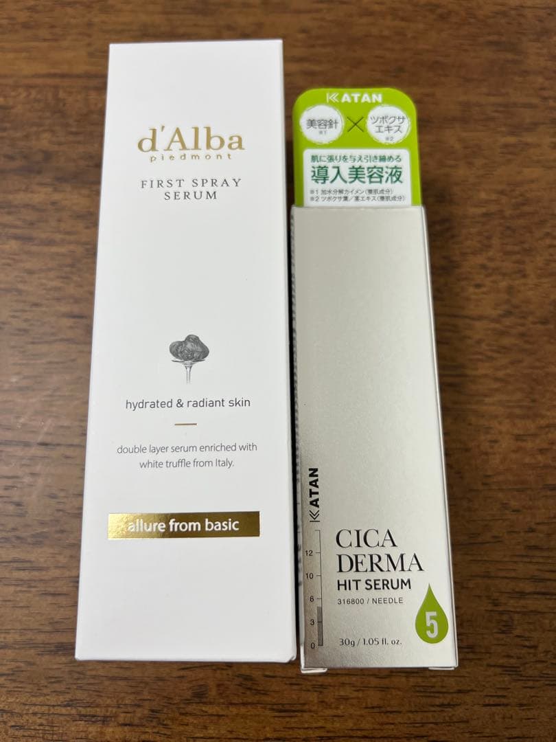 KATAN CICA DERMA HIT SERUM & d'Albaミスト