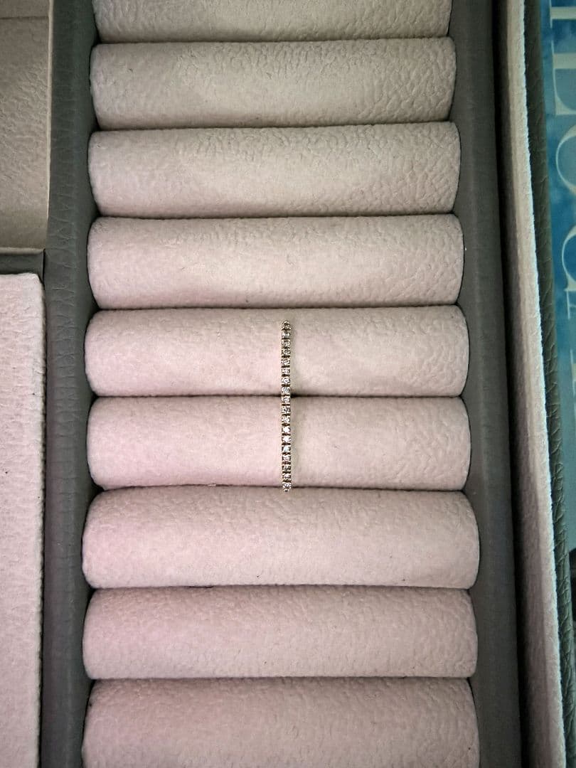 Hirotaka/GOSSAMER ロングバー ダイヤモンド ピアス