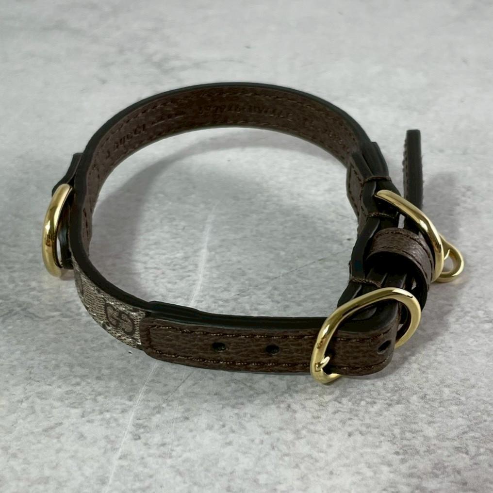 未使用保管品✨ GUCCI グッチ ペット用 首輪 GGスプリーム アクセサリー