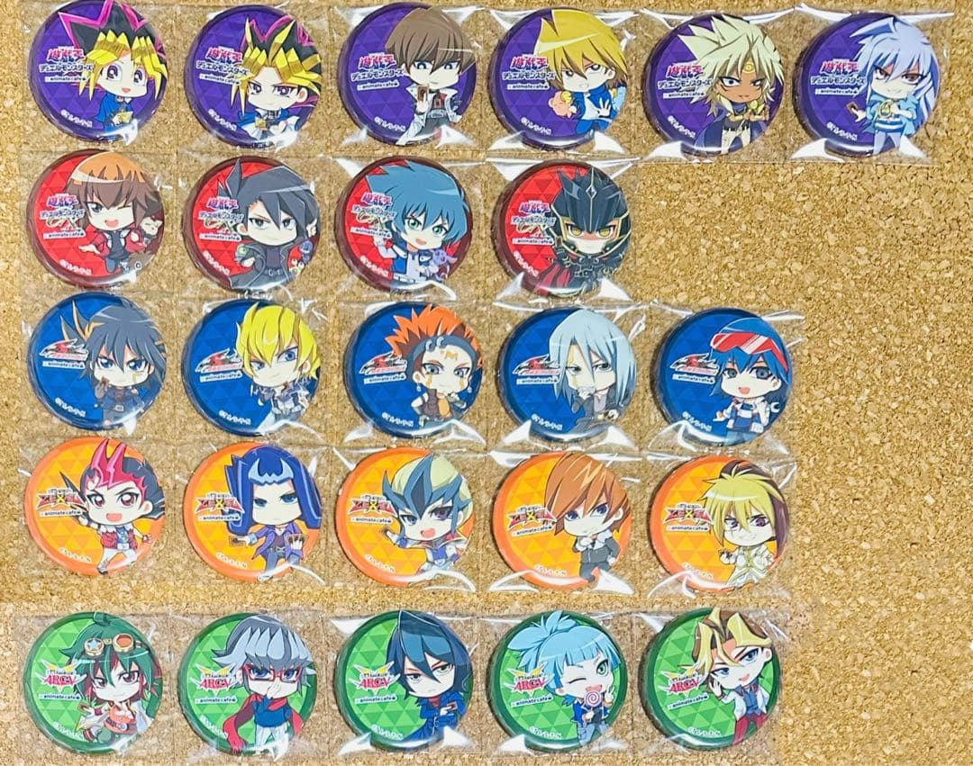 遊☆戯☆王シリーズ 20周年記念×アニメイトカフェ 缶バッジ コンプリートセット
