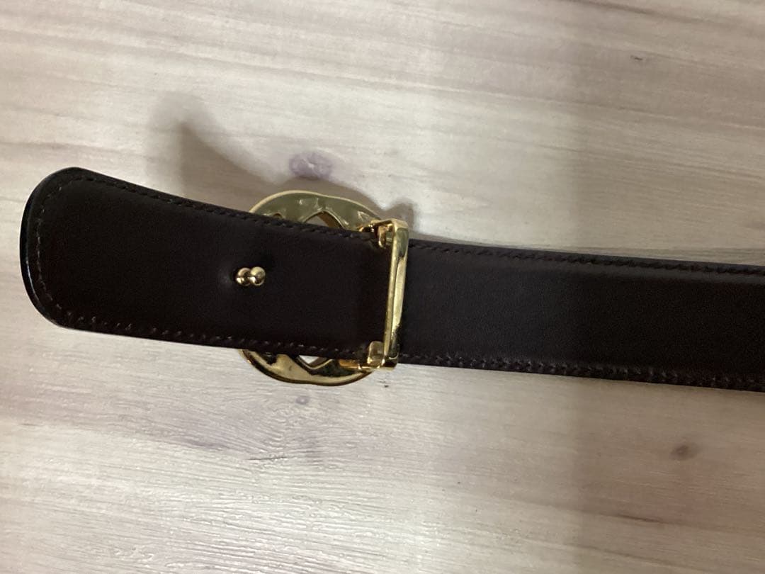 最終値下げ　美品　グッチ　レザーベルト　①
