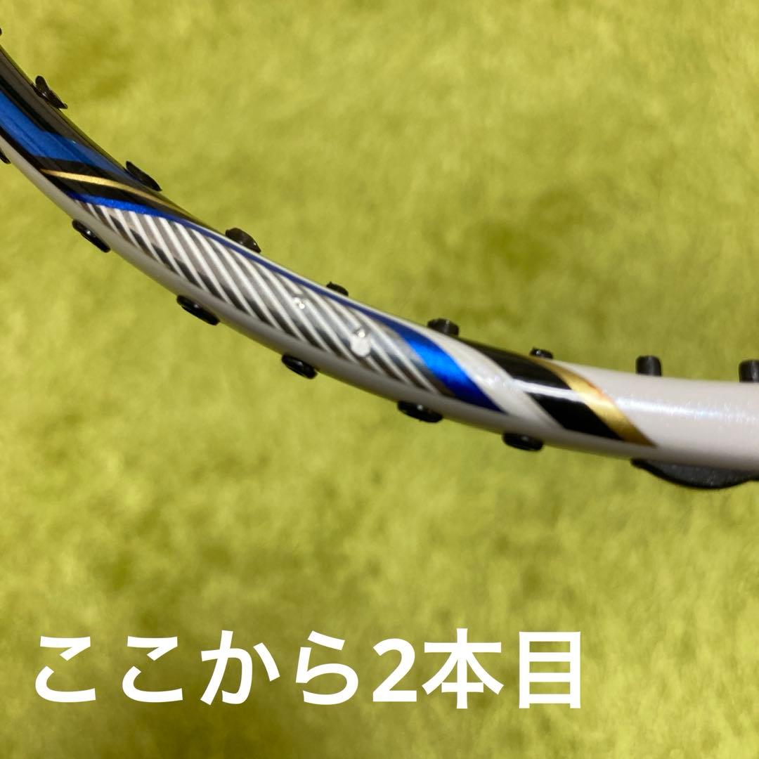 【良品】YONEX ナノレイ750 4U クリスタルブルー【2本まとめ売り】