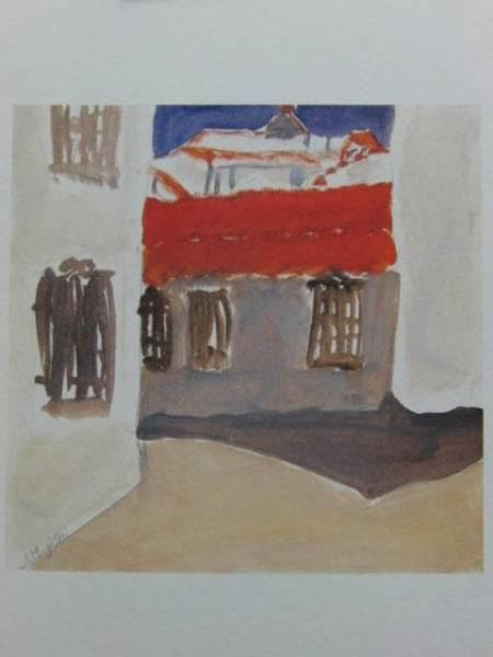 三岸節子、【スペイン（アンダルシア）】、希少なデッサン・画集画