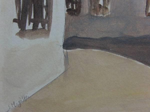 三岸節子、【スペイン（アンダルシア）】、希少なデッサン・画集画