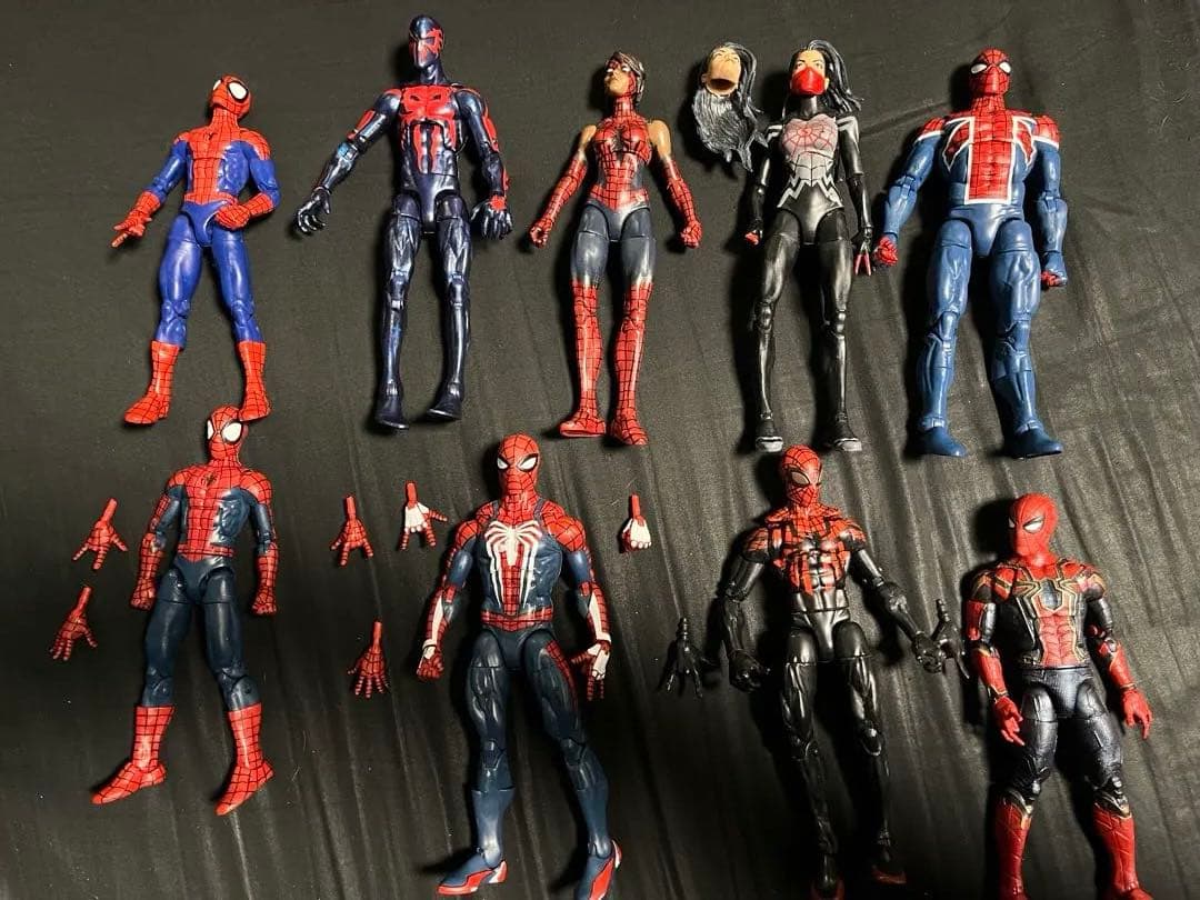 マーベルレジェンド スパイダーマンフィギュア 9体セット