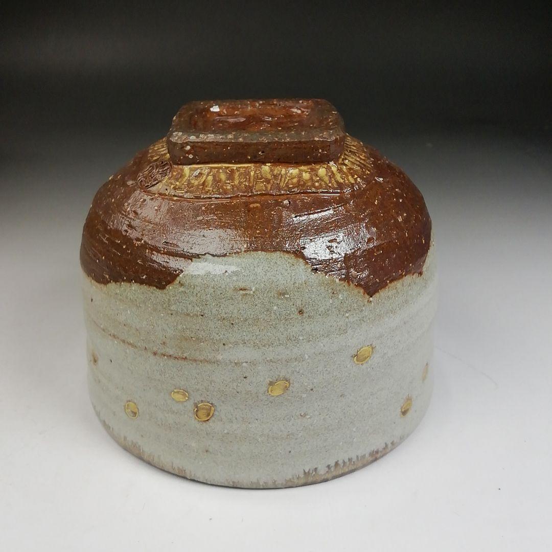 Ｗ１９　茶碗　『鬼高台　お多福絵』『中村秋峰 造』　共箱　抹茶碗　茶道具