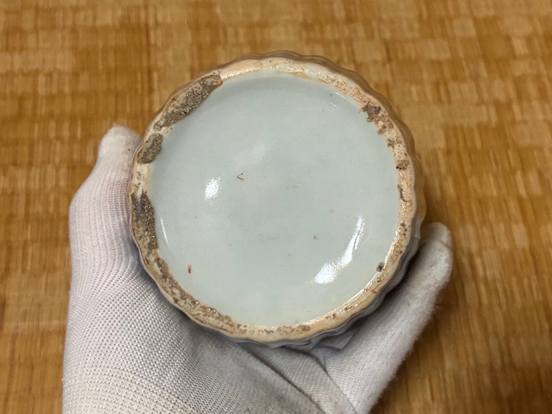 古伊万里 色絵 小壷 花入 花瓶 箱付 元禄