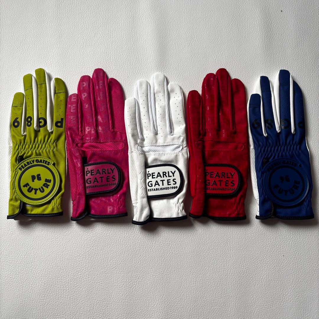 【新品】5色セット パーリーゲイツ　片手　左手　SS レディースゴルフグローブ