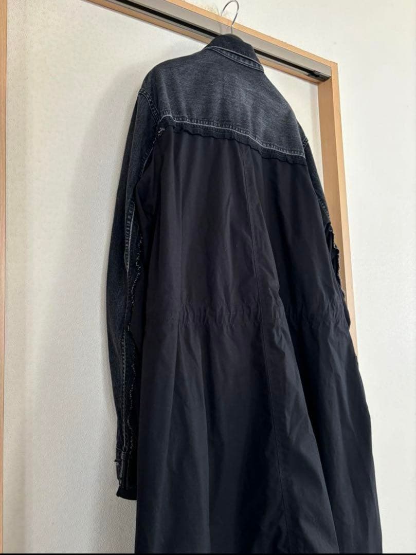 【美品】20AW sacai デニムドッキングコート