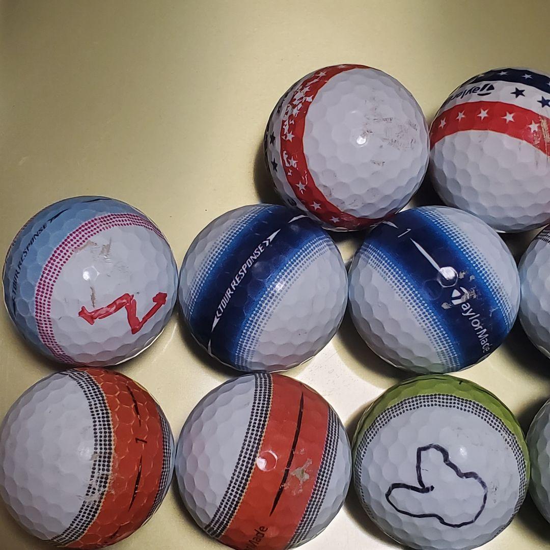 テーラーメイドロストボール年式種類混合 練習用 82個