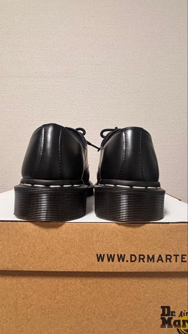 ドクターマーチン ホワイトステッチ 3ホール シューズ　24センチ