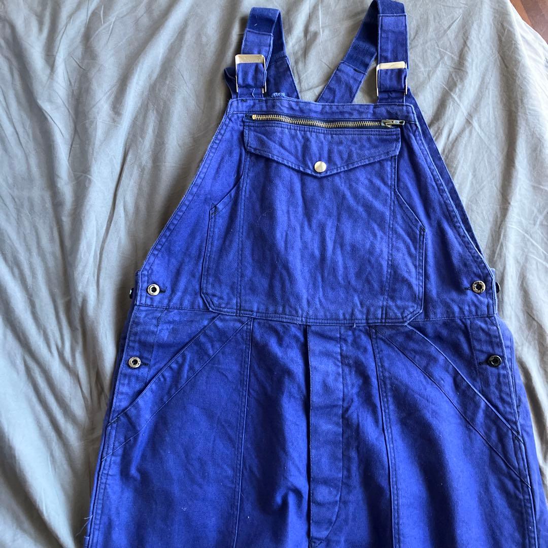 SOLIDA '60ヴィンテージコットンオーバーオールフレンチインクブルー44