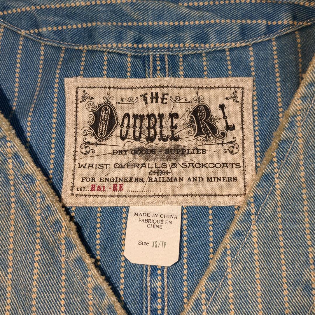 DOUBLE RL ストライプデニムベスト S/TP