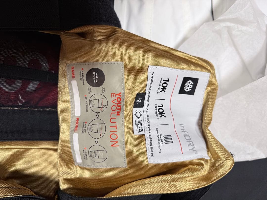 686 NASAスノーボードウェア ジュニアXL