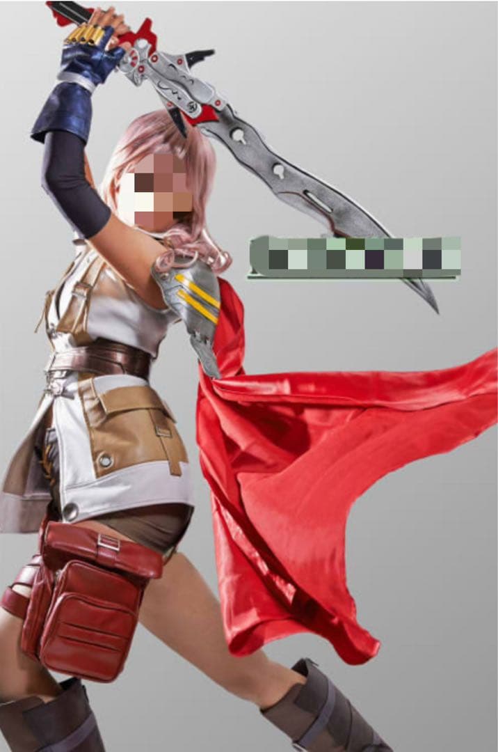 COSREVO製　FF13 ライトニング　コスプレ衣装　フルセット　ウィッグ付き