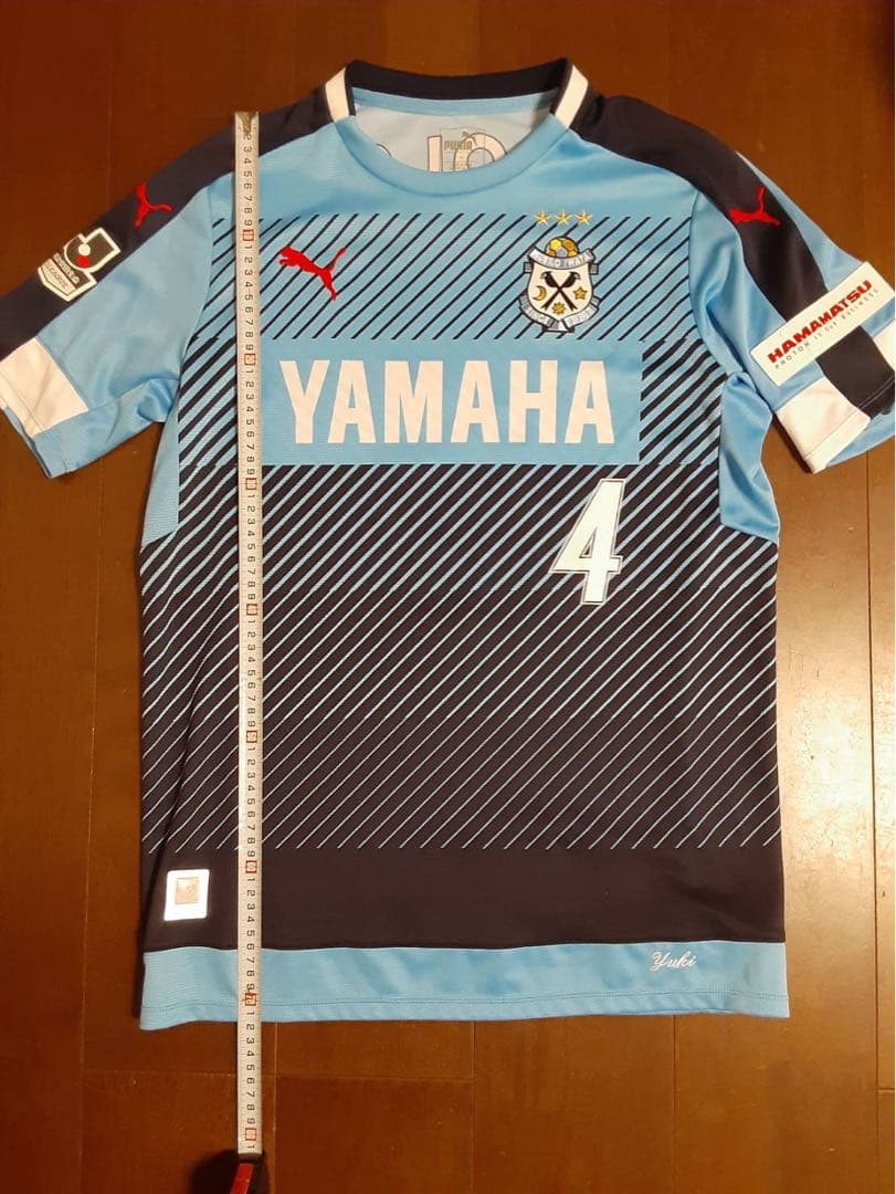 2016ジュビロ磐田ホーム半袖ユニフォームXL4番号ネーム刺繍ありJB品番