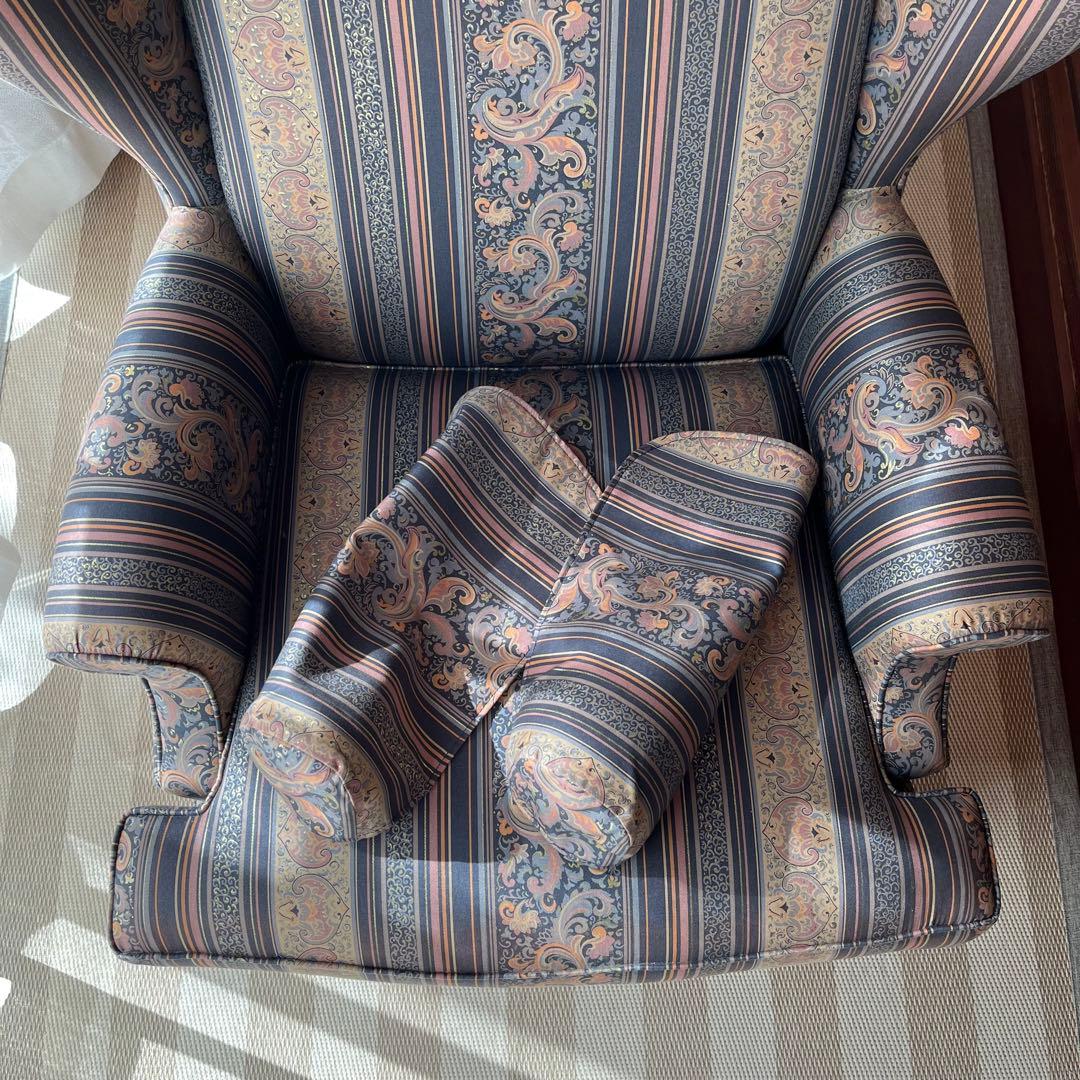 た64【美品】カリモク domani 1人掛けソファ アームチェア ドマーニ