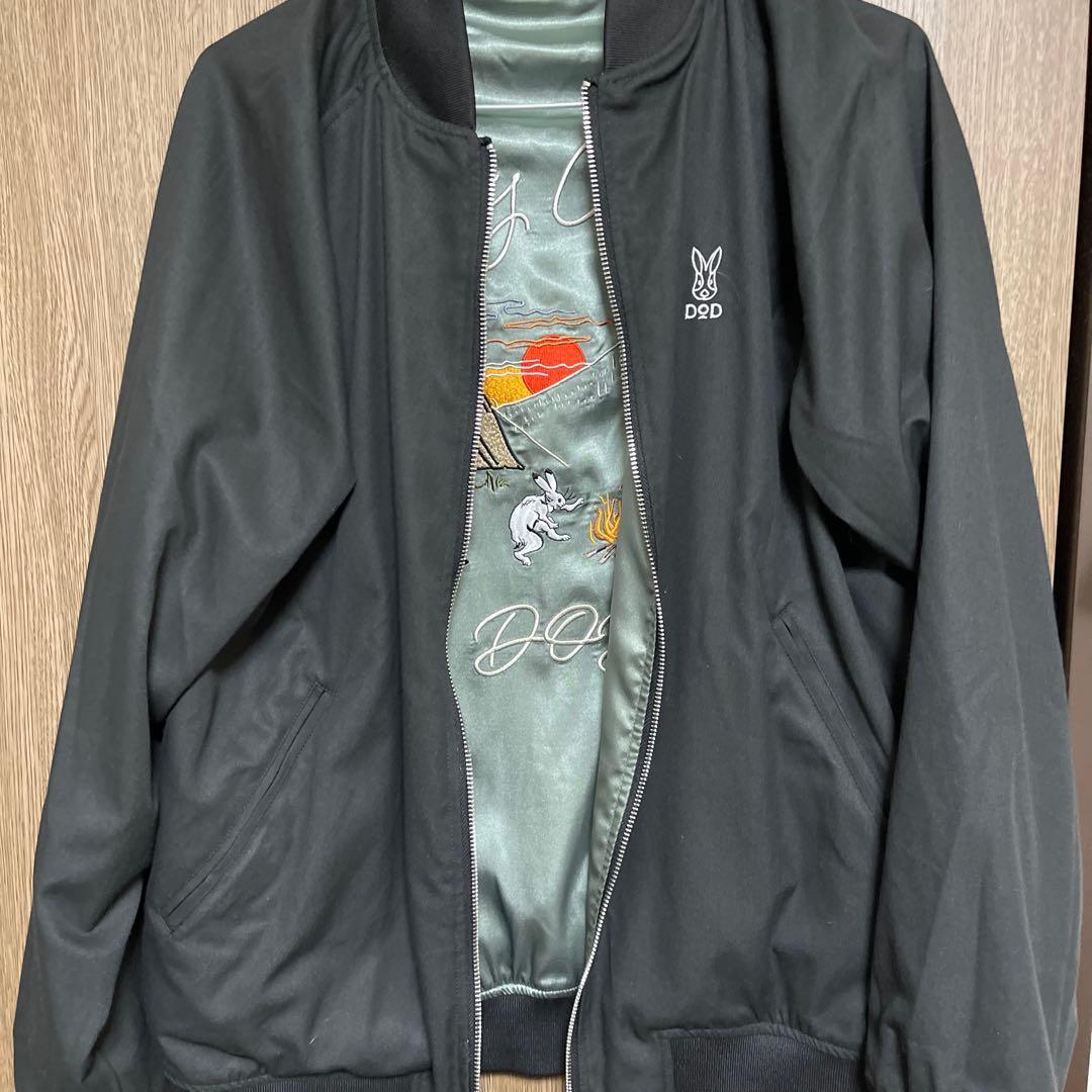 DODスカジャン グリーン/ベージュ