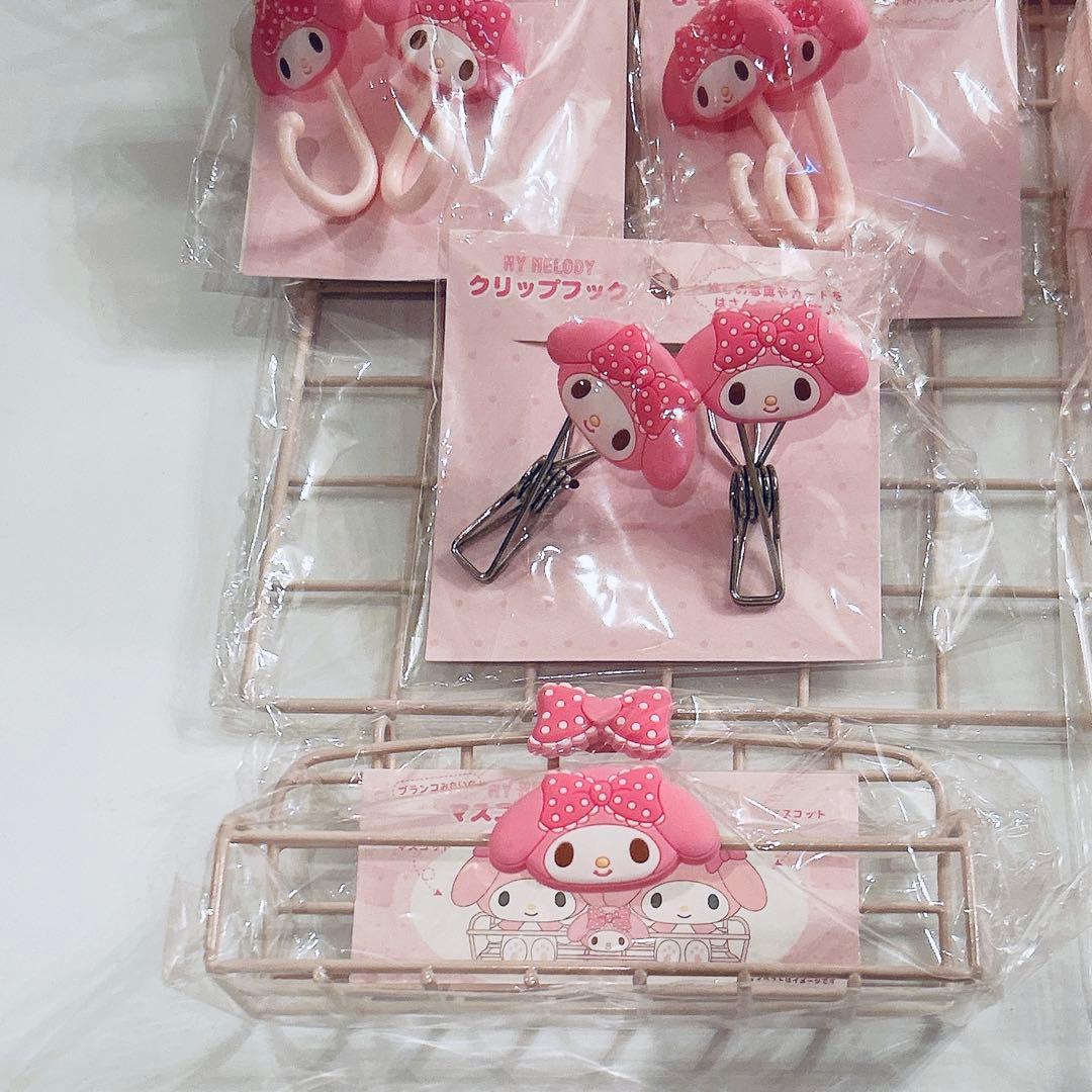 未使用 サンリオ マイメロディ 推しを可愛く飾り隊 ワイヤーネット ９点