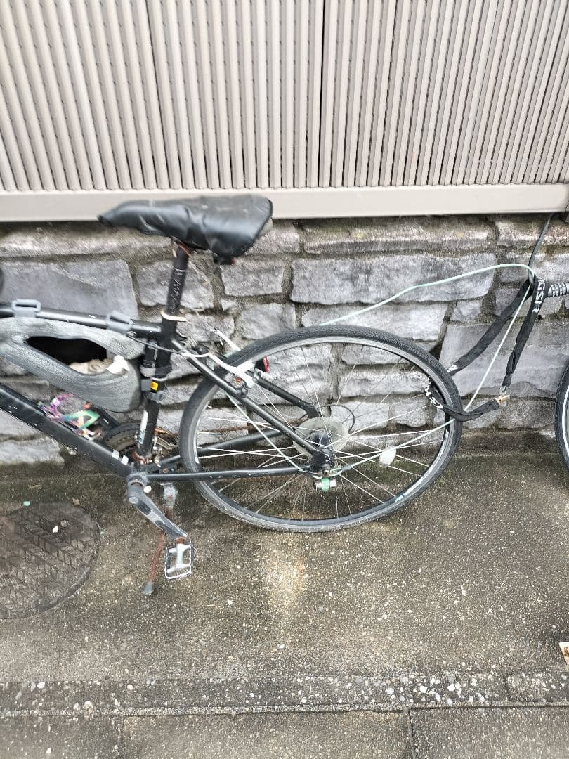 ブラック アルミロードバイク（メルカリ様の提示記載通り）