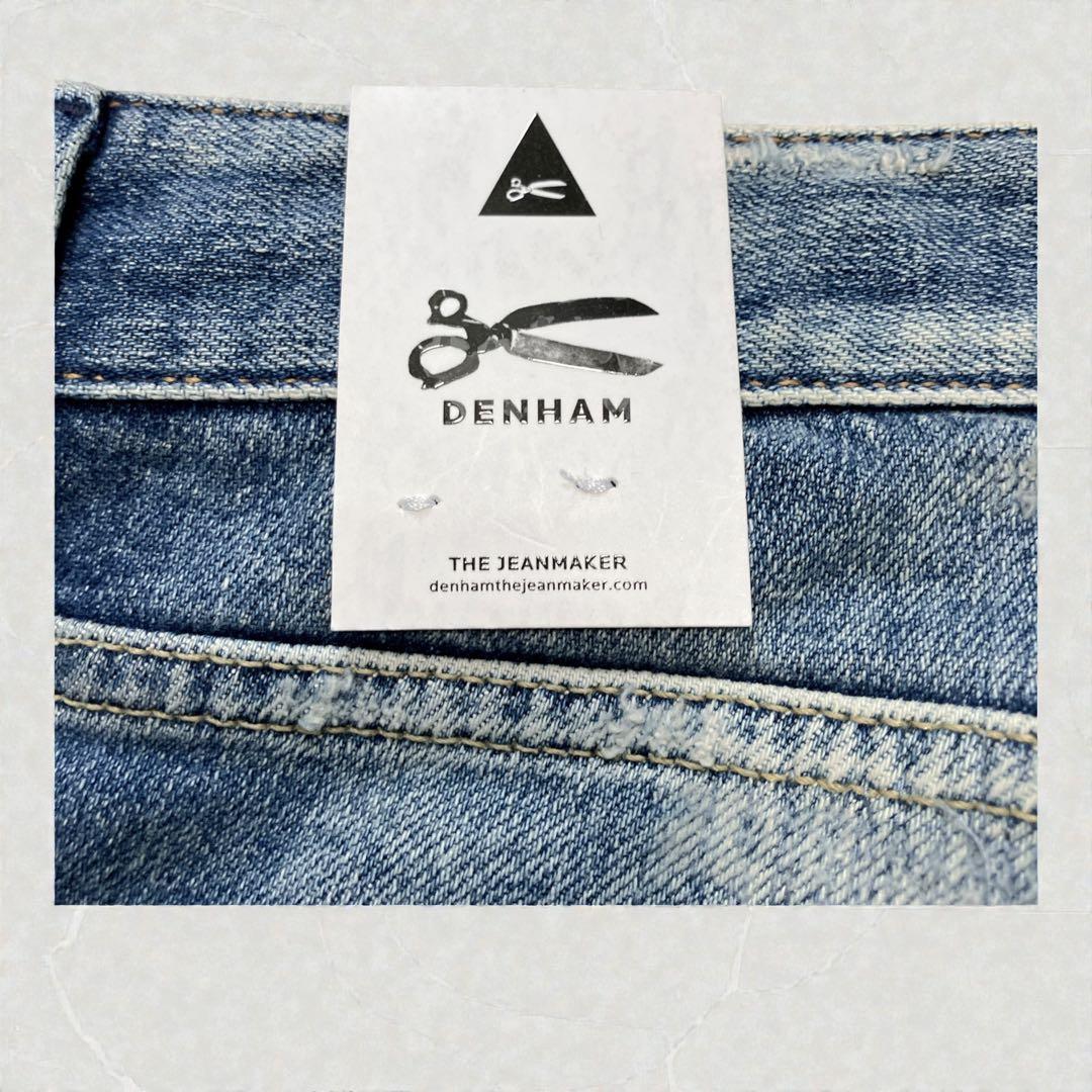 新品 DENHAM デンハム RAZORデストロイダメージスキニージョガーデニム