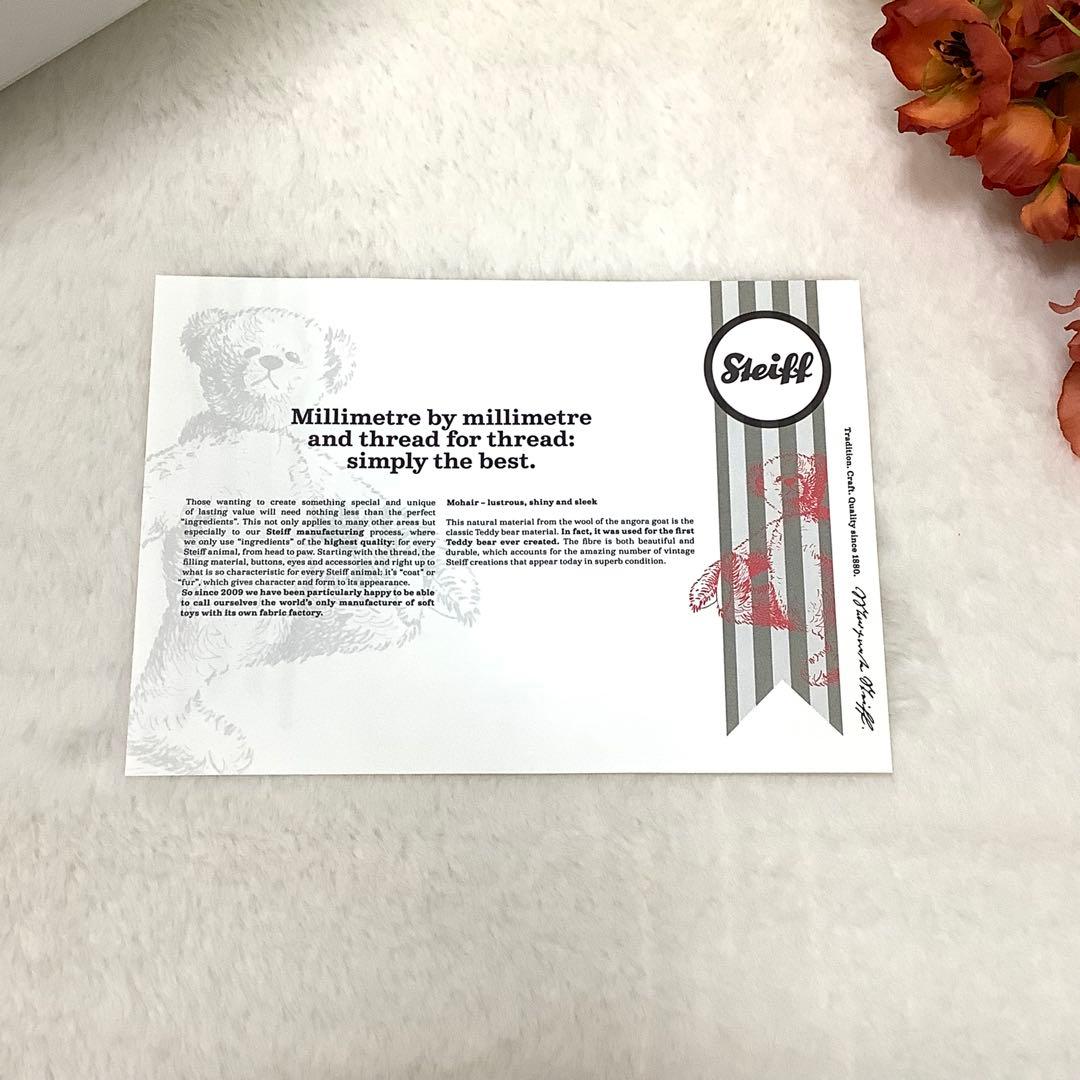 シュタイフ　Steiff テディベア　リトルサンタ　シリアルNo.837