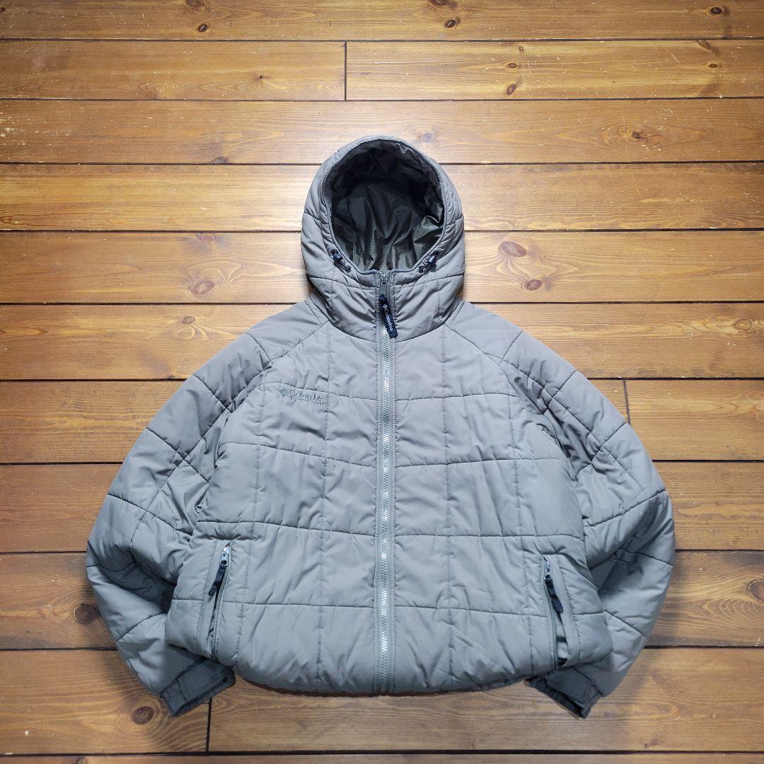【今季大注目】希少カラー コロンビア キルティング ダウンパーカ グレー