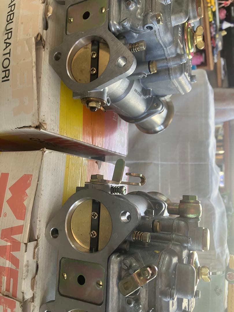 WEBERウエーバー45DCOEスペイン製キャブレター対策前ビンテージ