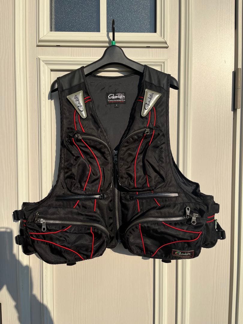 がまかつ　gamakatsu フィッシングベスト ブラック　サイズ　L