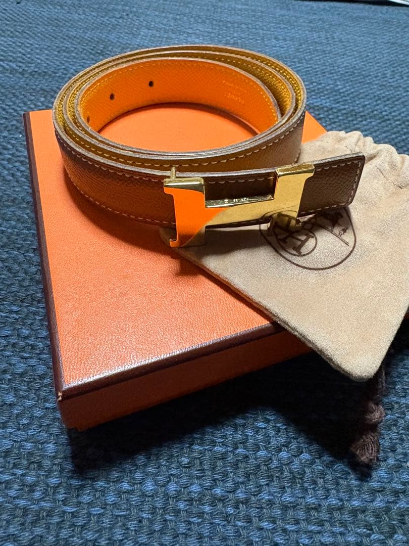 エルメス　Ｈバックル　コンスタンスリバーシブルベルト　75