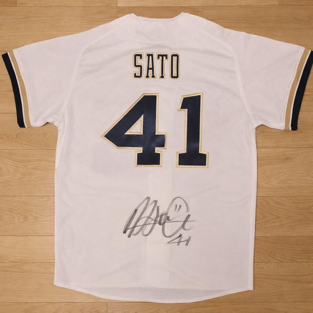 佐藤龍月 直筆サイン入り ハイクオリティユニフォーム ホーム Lサイズ