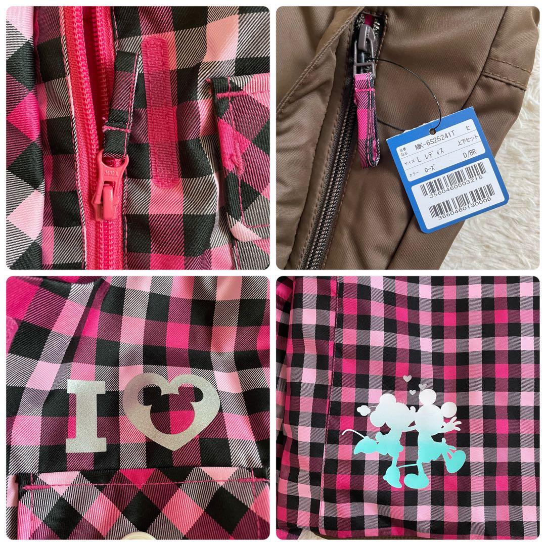 極美品　IGNIO スキーウェア　ボードウェア　チェック　限定ディズニーコラボ