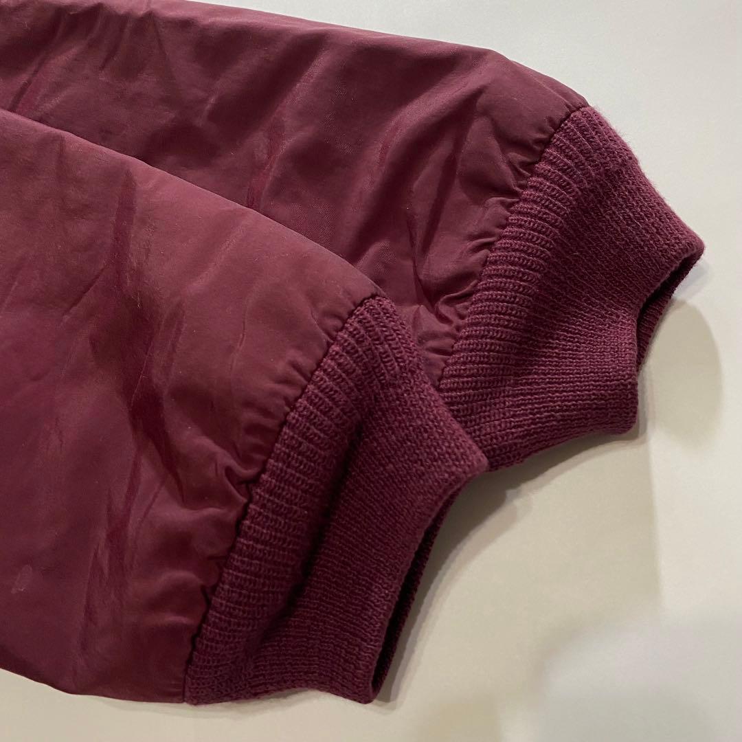 90s USA製 LLBean エルエルビーン ウォームアップ ボルドー 短丈