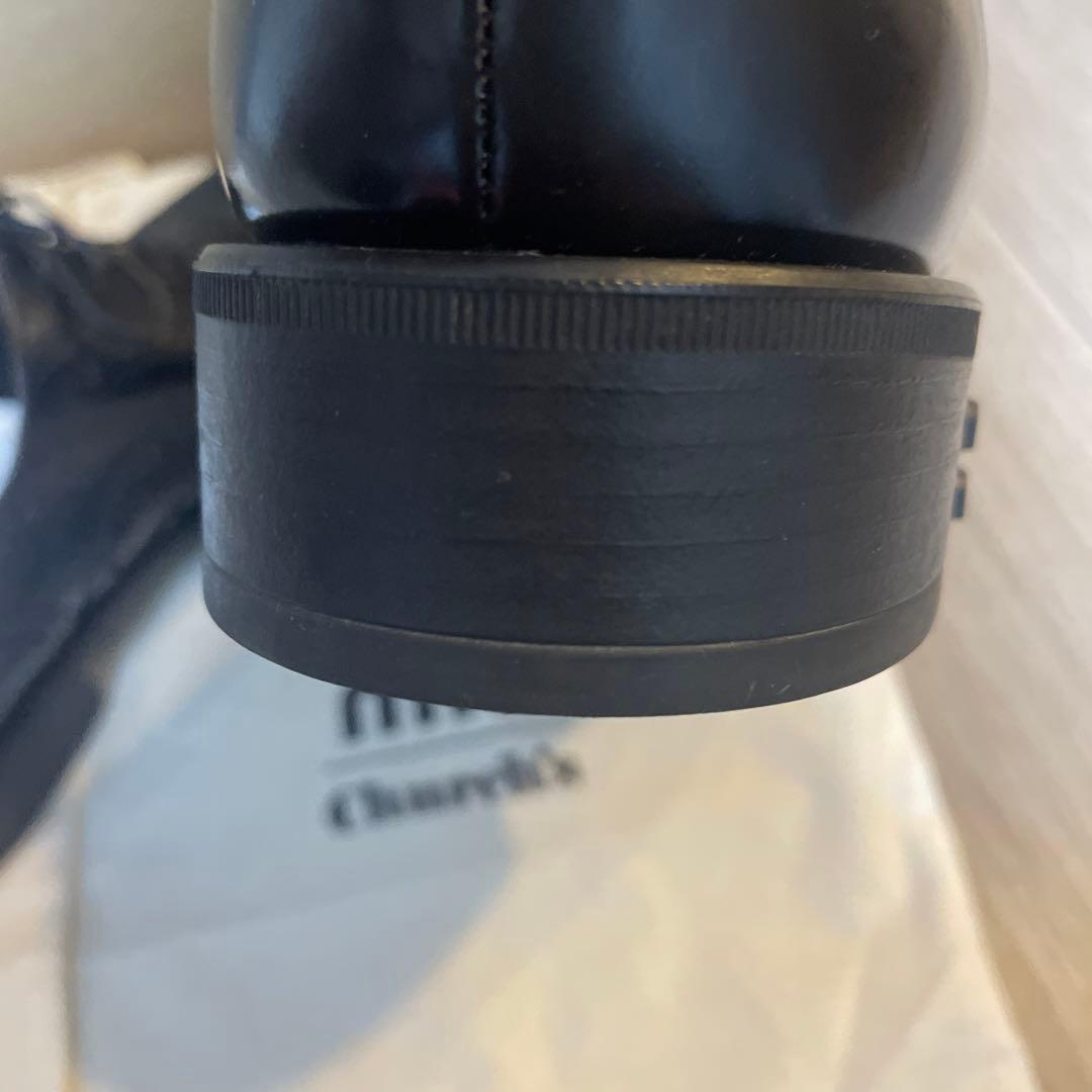 【極美品】ミュウミュウ　チャーチ　オックスフォードブロークシューズ　ブラック