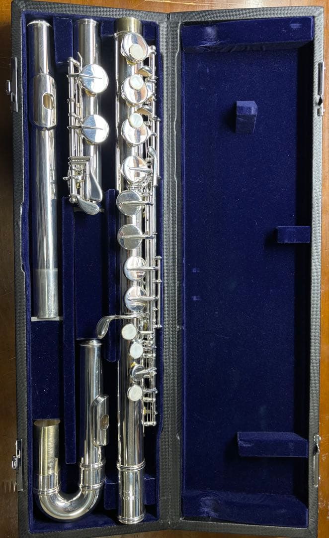 頭部菅銀製アルトフルート