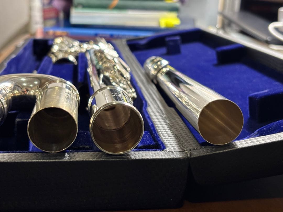 頭部菅銀製アルトフルート