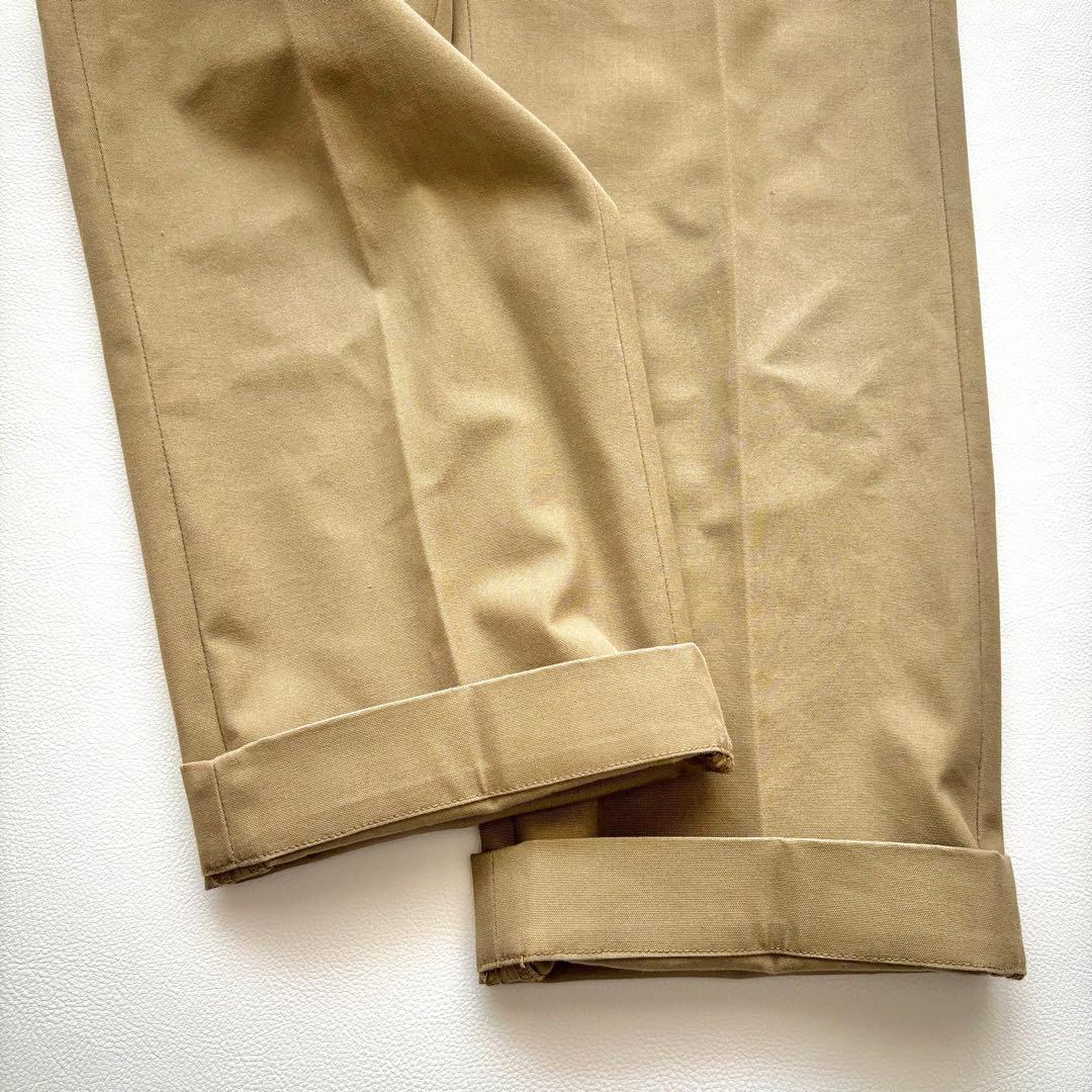 01945-12 ザシンゾーン　ハイウエストチノパンツ　ベージュ　P0